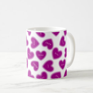 Mug Joyeuse Saint-Valentin Câlins et Baisers Moderne