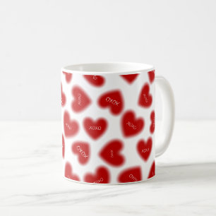 Mug Joyeuse Saint-Valentin Câlins et Baisers Moderne