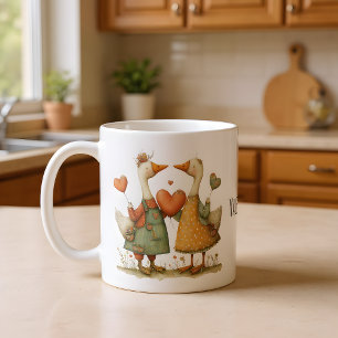 Mug Joyeuse Saint-Valentin Charming Geese