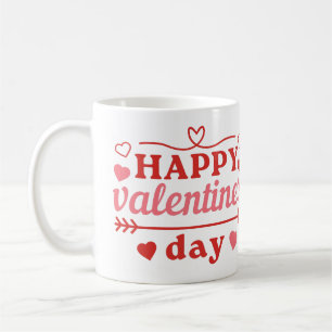 Mug Joyeuse Valentines citation du jour avec les coeur