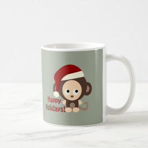 Mug Joyeuses fêtes ! Bébé singe