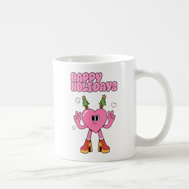 Mug Joyeuses fêtes - Coeur Super de la saison (Droite)