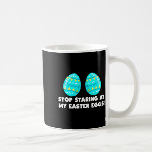 Mug Joyeuses Pâques Adulte Drôle Arrêtez de Regarder M
