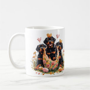 Mug Joyeuses Pâques Chiens Rottweiler