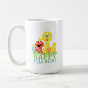 Mug Joyeuses Pâques d'Elmo et Big Bird