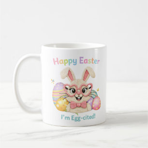 Mug Joyeuses Pâques Je suis Excité Lapin 