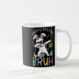 Mug Joyeuses Pâques mec lapin dab cool lapin mème garç