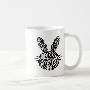 Mug Joyeuses Pâques, Visage de Lapin Hommes Femmes Enf
