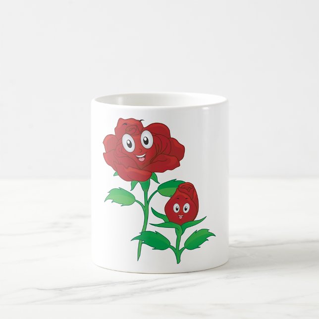 Mug Joyeuses roses rouges (Créateur téléchargé)