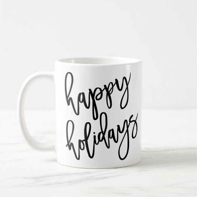 Mug Joyeuses vacances Lettres modernes (Gauche)