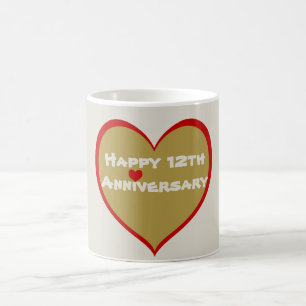 Mug Joyeux 12e anniversaire