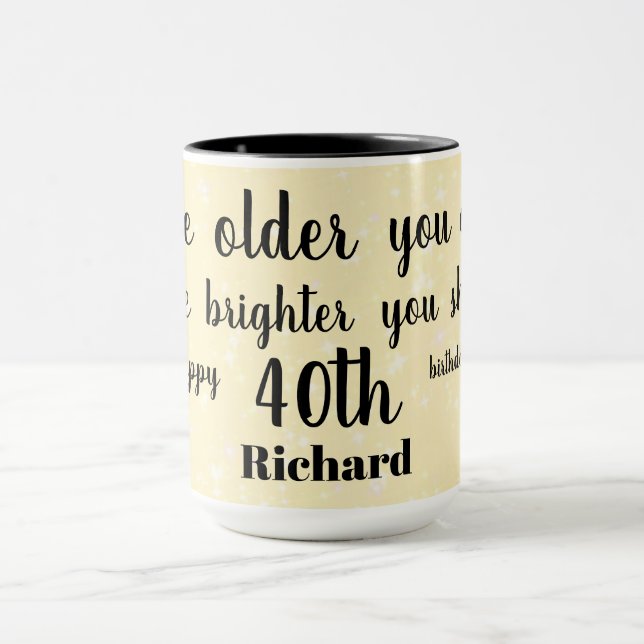 Mug Joyeux 40e anniversaire (Centre)
