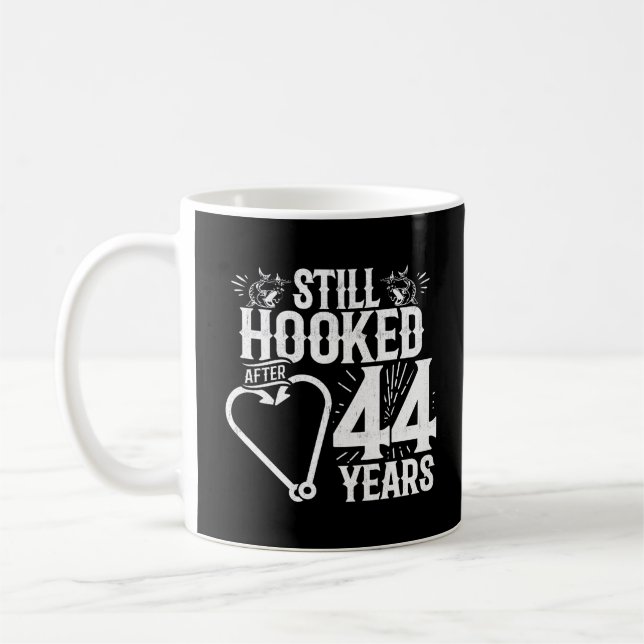 Mug Joyeux 44e Anniversaire aux couples mariés depuis  (Gauche)