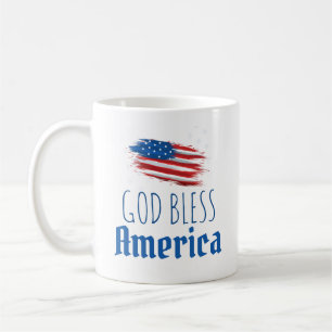 Mug Joyeux 4 Juillet 4 Juillet DIEU BÉNÉFICIE L'AMÉRIQ