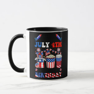 Mug Joyeux 4 juillet et oui c'est mon anniversaire