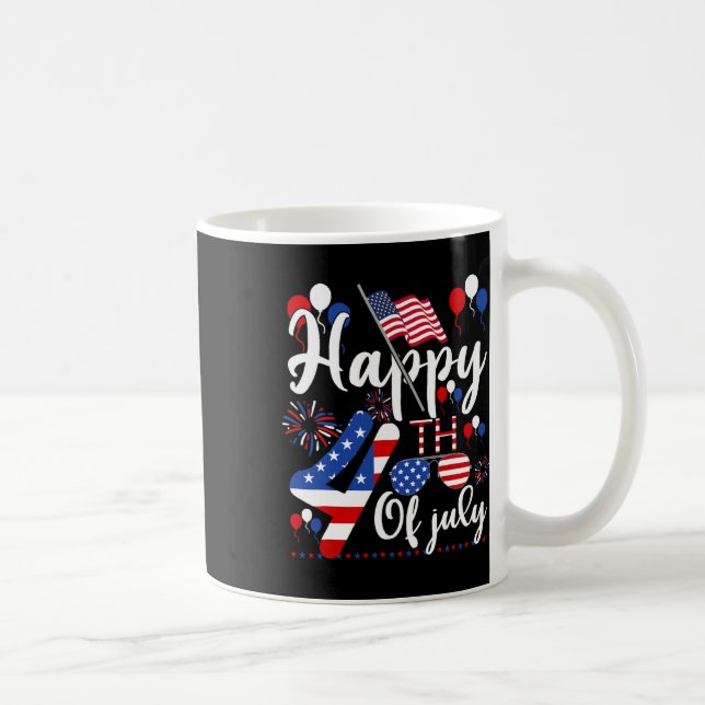 Mug Joyeux 4 Juillet Patriotique US Drapeau Américain  (Droite)