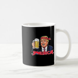 Mug Joyeux 4 juillet Trump américain Drapeau Merica Tr