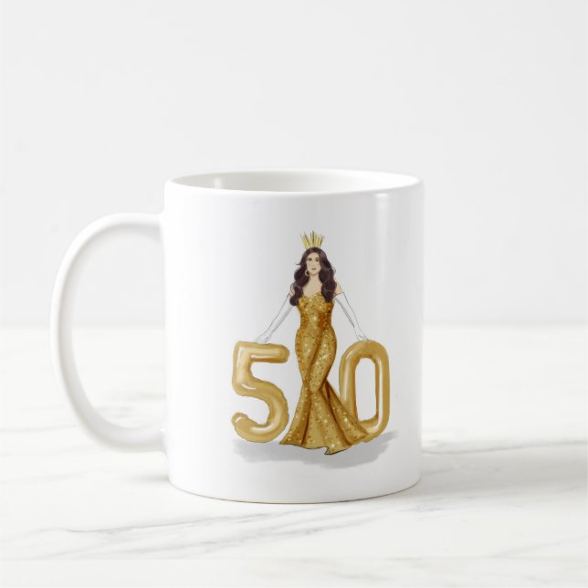 Mug joyeux 50e anniversaire (Gauche)