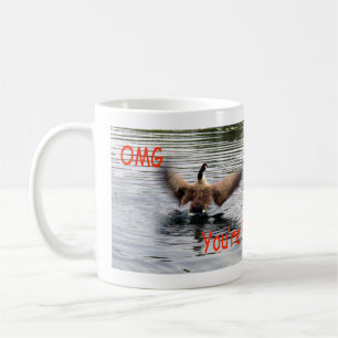Mug Joyeux 80e anniversaire Oie battant