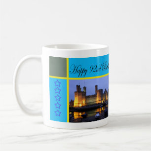 Mug Joyeux 92ème anniversaire Château de Caernarfon