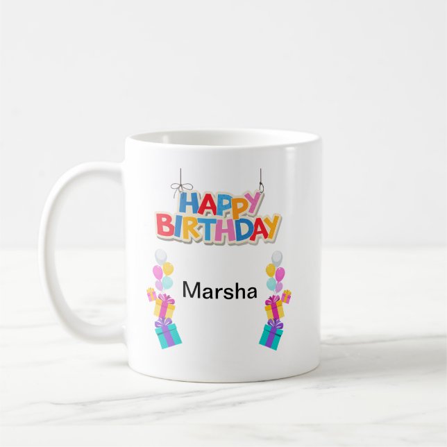 Mug Joyeux anniversaire (Gauche)