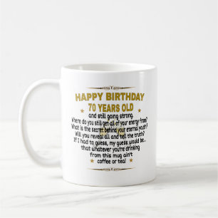 Mug  Joyeux anniversaire 70 ans