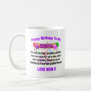 Mug Joyeux Anniversaire À Ma Merveilleuse Fille