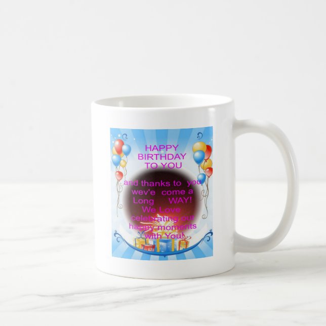 Mug Joyeux anniversaire à vous Art Imprimer (Droite)