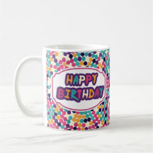 Joyeux anniversaire avec texte personnalisé Cercle