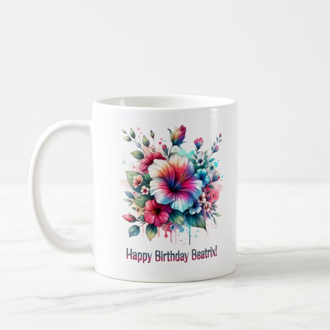 Mug Joyeux anniversaire Beatrix (Gauche)