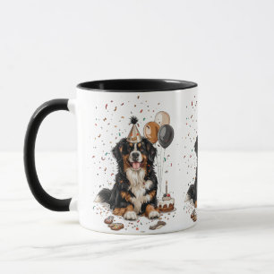 Mug Joyeux anniversaire Bernese Mountain Dog