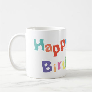 Mug Joyeux anniversaire coloré