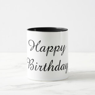 Mug Joyeux Anniversaire couleur noire