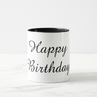 Mug Joyeux Anniversaire couleur noire