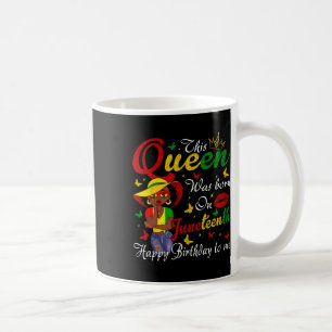 Mug Joyeux anniversaire de la reine noire afro-américa
