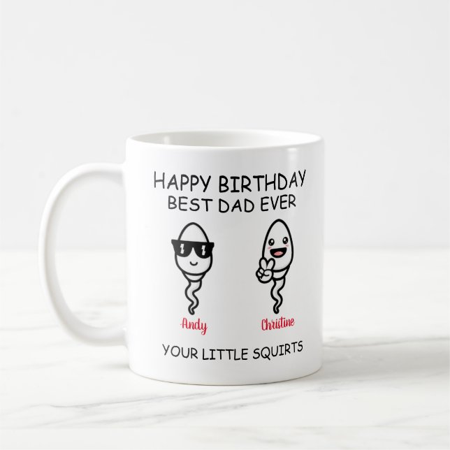 Mug Joyeux anniversaire de vos petits écureuils (Gauche)