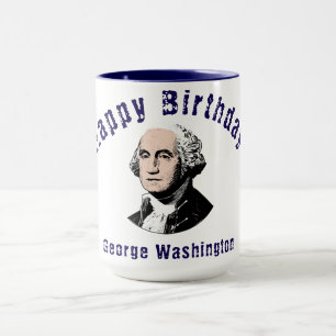 Mug Joyeux anniversaire George Washington Design uniqu