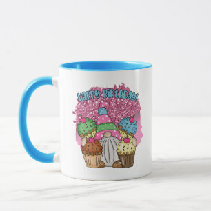 Mug Joyeux anniversaire gnome unisex ajouter monogramm