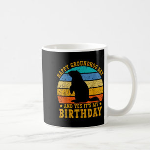 Mug Joyeux anniversaire Groundhog Day Woodchuck Funny