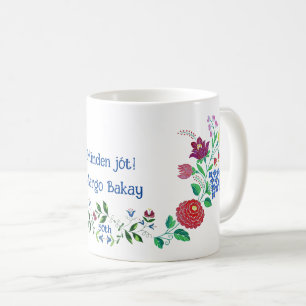 Mug Joyeux Anniversaire Kalocsai Flower Folk Art