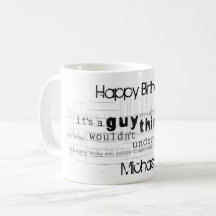 Joyeux anniversaire masculin personnalisé pour lui