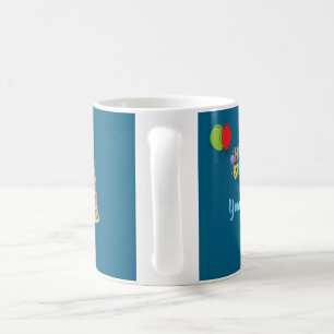 Mug Joyeux Anniversaire Nom Personnalisé Colorfull