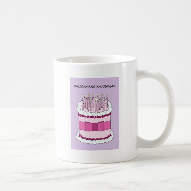 Mug Joyeux anniversaire philippin, Maligayang (Droite)