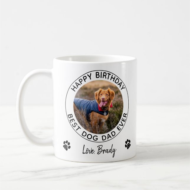 Mug Joyeux Anniversaire Photo pour animal de compagnie (Gauche)