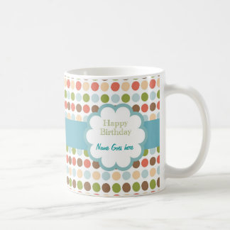 Mug Joyeux anniversaire (points de poka)