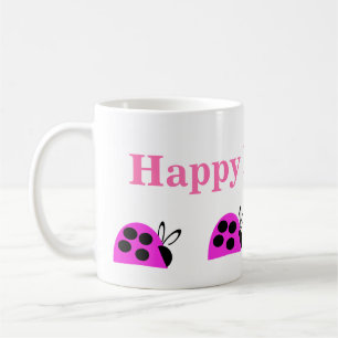 Mug Joyeux Anniversaire rose Ladybug