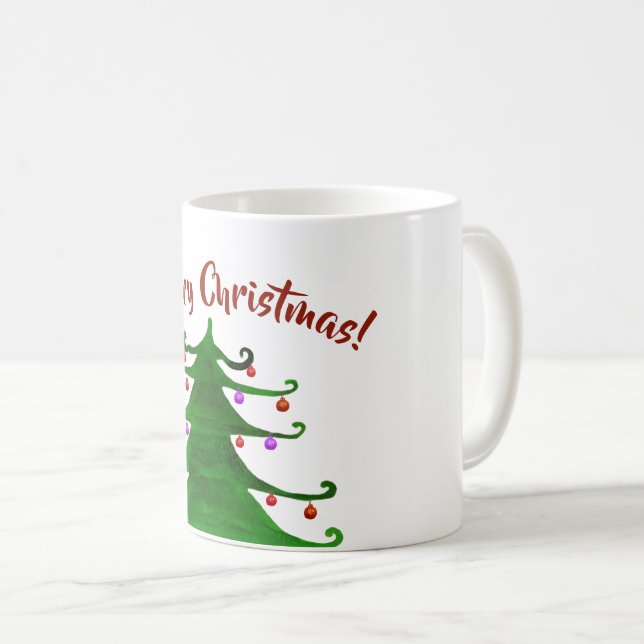 Mug Joyeux arbre de Noël Musique (Devant droit)