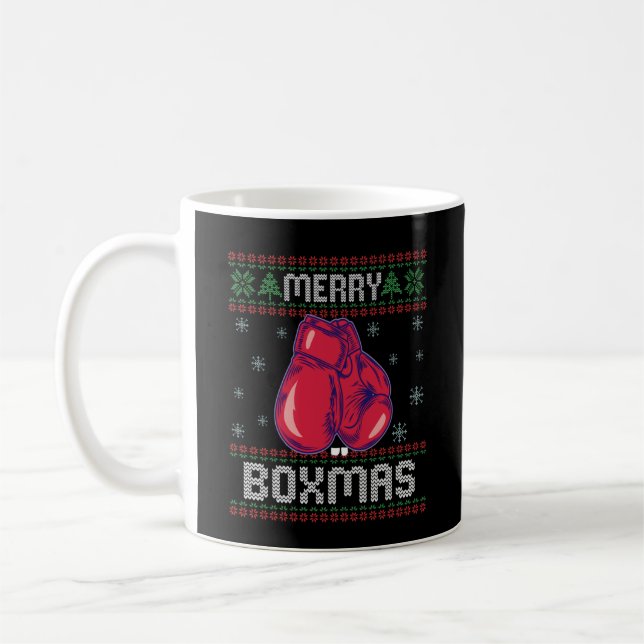 Mug Joyeux Boxmas Vilain Sweater Boxers Amateurs (Gauche)