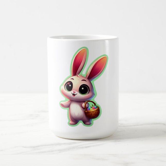 Mug Joyeux Bunny de Pâques aquarelle (Centre)