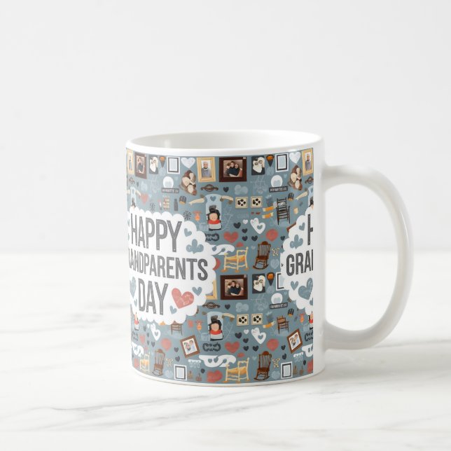 Mug Joyeux cadeau de la fête des grands-parents (Droite)